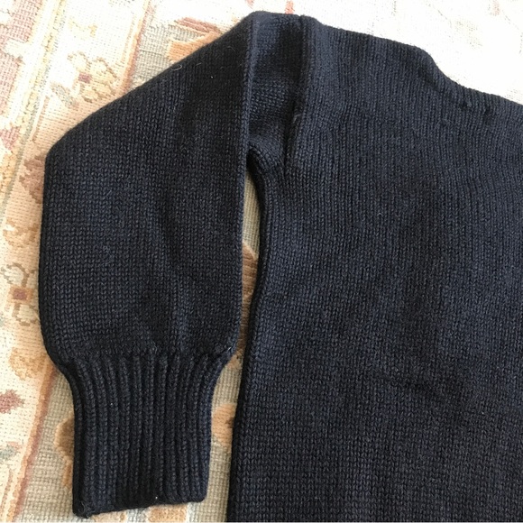 SOLD:  1940’s Highland Knitting Mills Wool Varsity College Letter Sweater - Picture 12 of 16